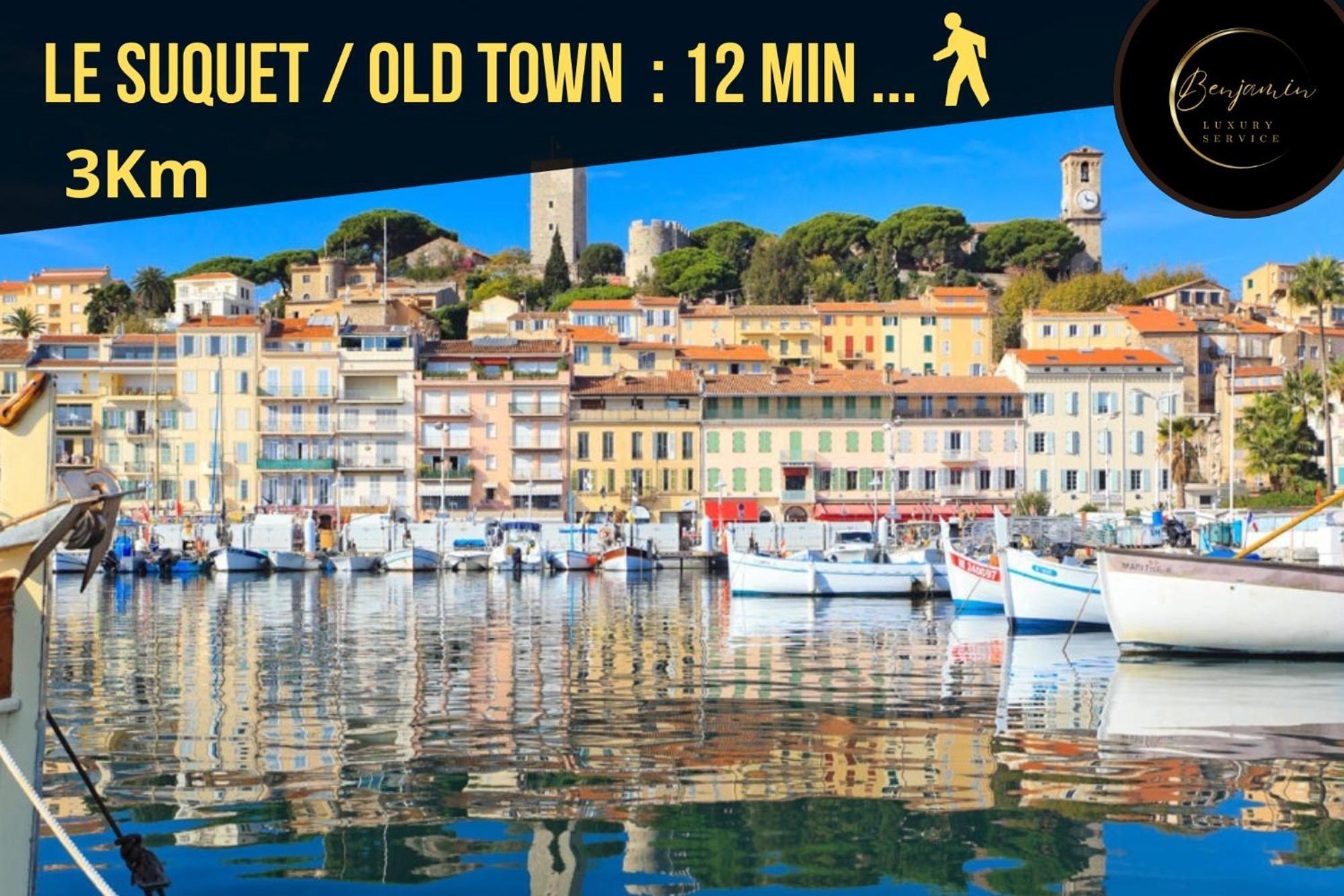 Suite 118 - Piscine - 50 Metres Plage - Terrasse - Clim - Wifi 戛纳 外观 照片